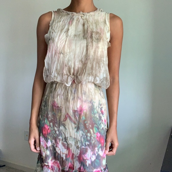 Silk floral dress - Picture 3 of 7